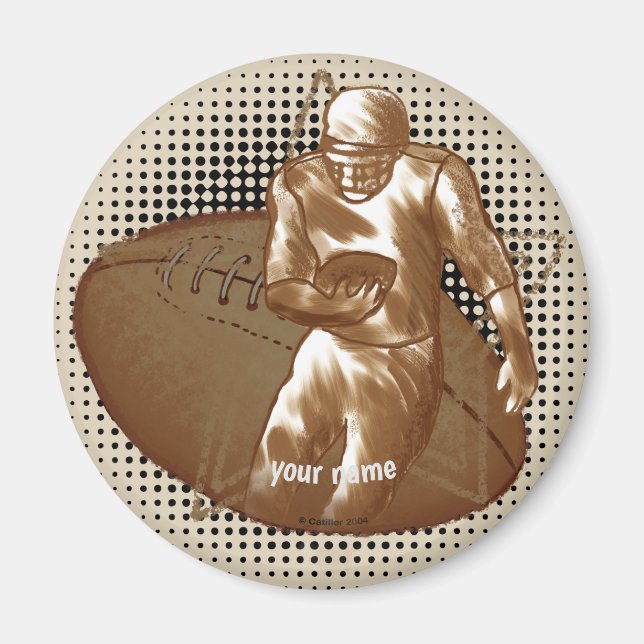Dirty Football Player Magnet (Front)