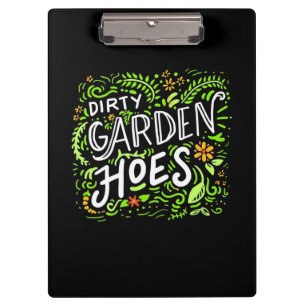 Dirty Garden Hoes Clipboard