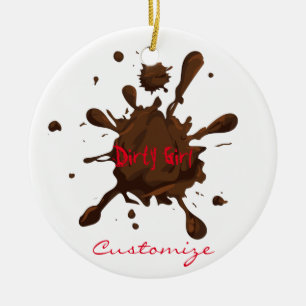 Dirty Girl Thunder_Cove Ceramic Ornament