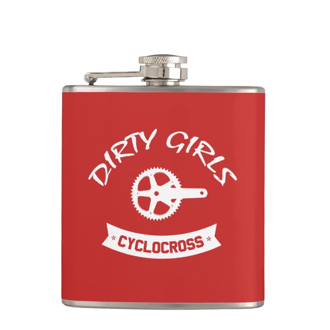 Dirty Girls Cyclocross Hip Flask (Front)