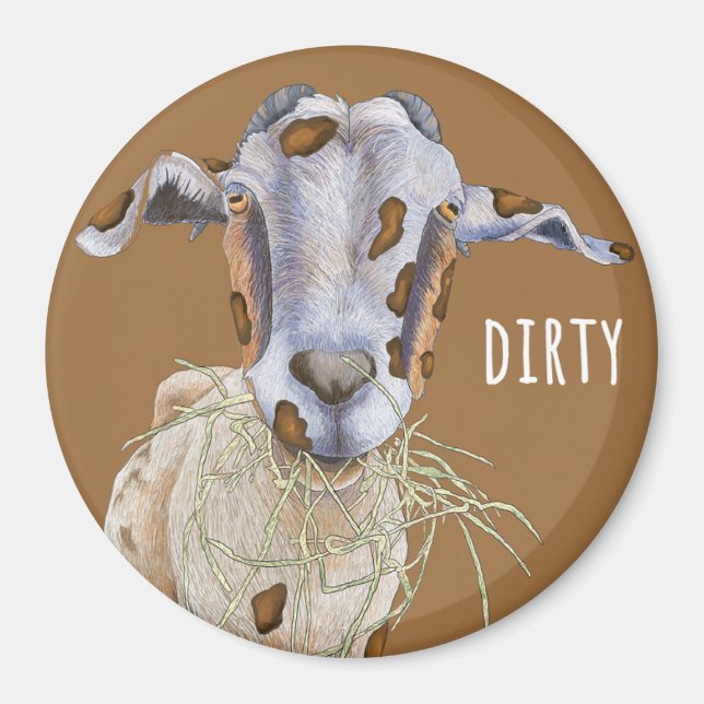 Dirty Goat Kitchen Dishwasher Magnet (Front)