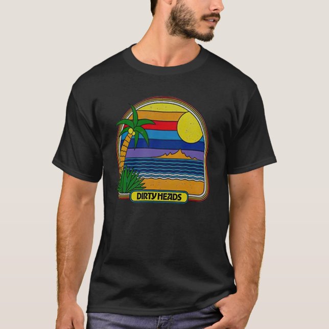 Dirty Heads Retro Beach T-Shirt (Front)