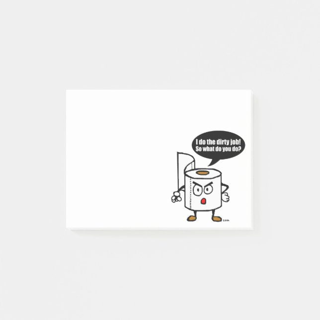 Dirty job post-it notes (Front)