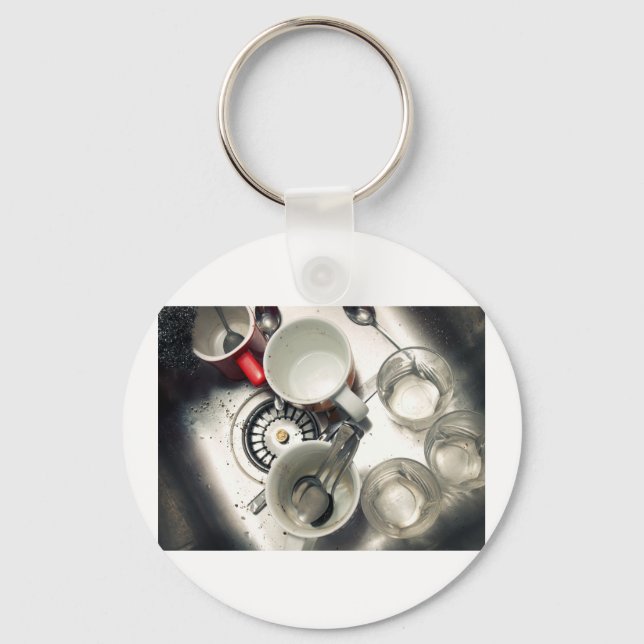 Dirty kitchen sink key ring (Front)