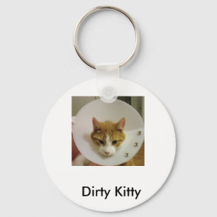 Dirty Kitty Key Ring