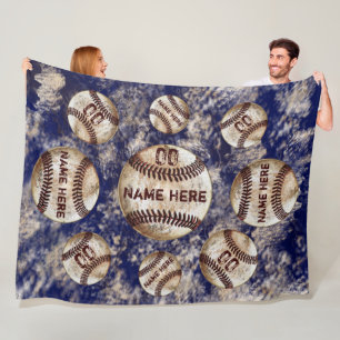 Dirty Look Custom Baseball Blanket Name and Number
