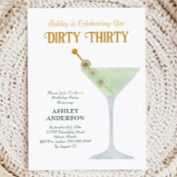 Dirty Martini 30th Birthday Party, Dirty Thirty