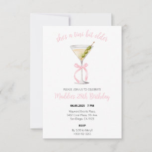 Dirty Martini Birthday Invitation