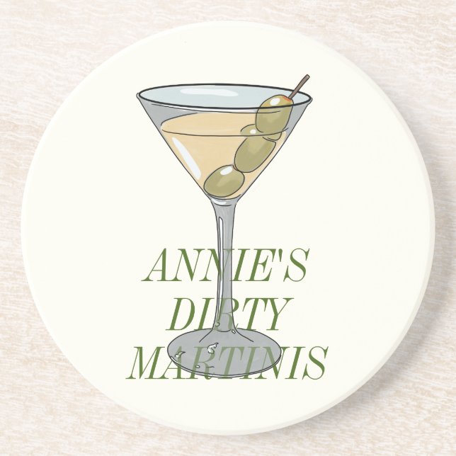 Dirty Martini Coaster  (Front)