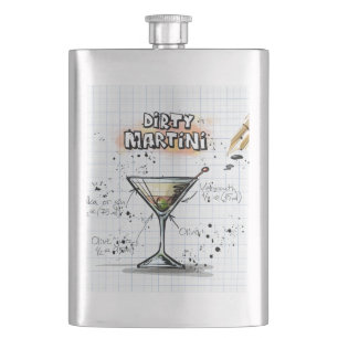 Dirty Martini Hip Flask