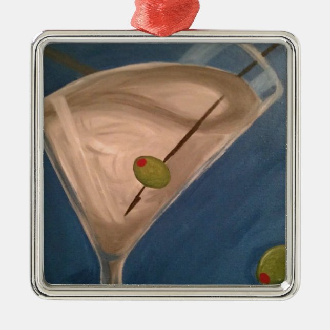 Dirty Martini Metal Ornament (Front)