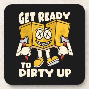Dirty outdoor - camping funny coaster