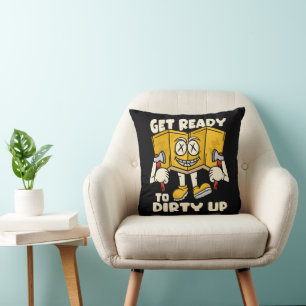 Dirty outdoor - camping funny cushion