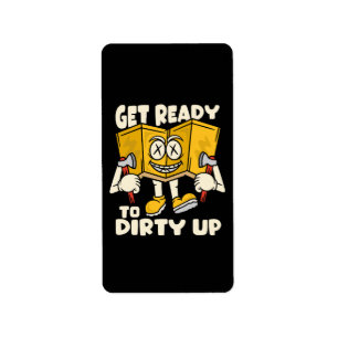 Dirty outdoor - camping funny label