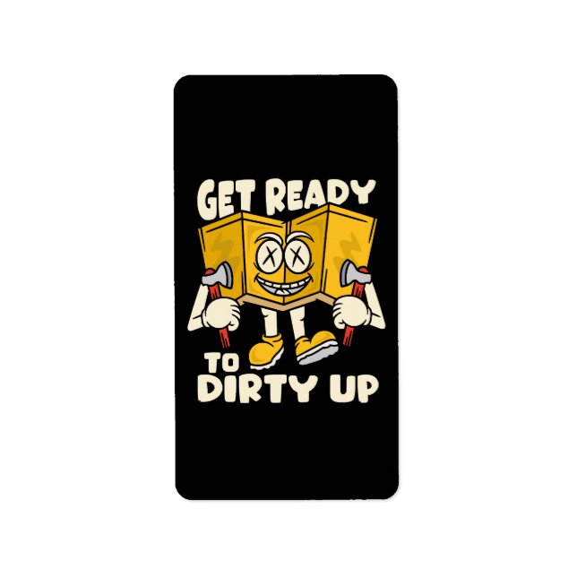 Dirty outdoor - camping funny label (Front)