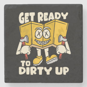 Dirty outdoor - camping funny stone coaster