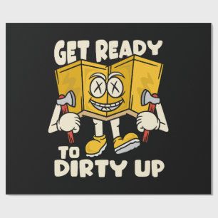 Dirty outdoor - camping funny wrapping paper