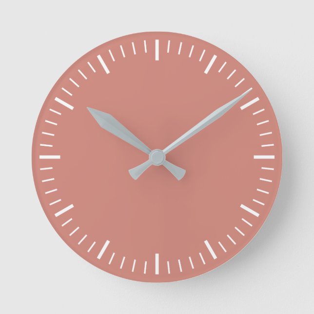 Dirty Pink Wall Clock (Front)