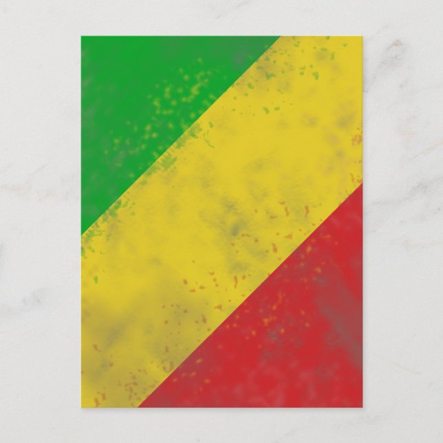 Dirty Rasta Coloured Bars Postcard (Front)