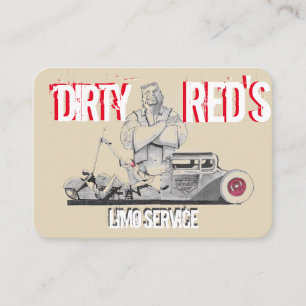 Dirty Red's Limo Service Business Card