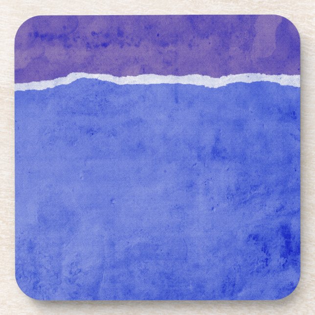 Dirty ripped paper coaster (Front)