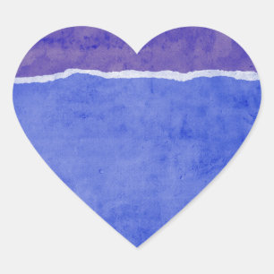 Dirty ripped paper heart sticker