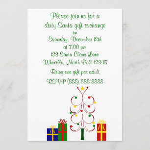 Dirty Santa Christmas Invitation
