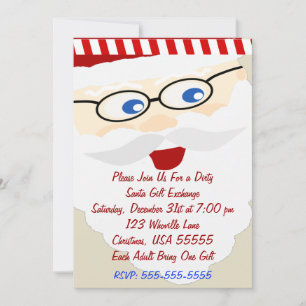 Dirty Santa Gift Exchange Christmas Invitation