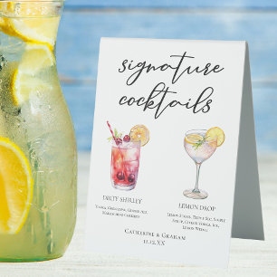 Dirty Shirley Lemon Drop Signature Cocktails Menu