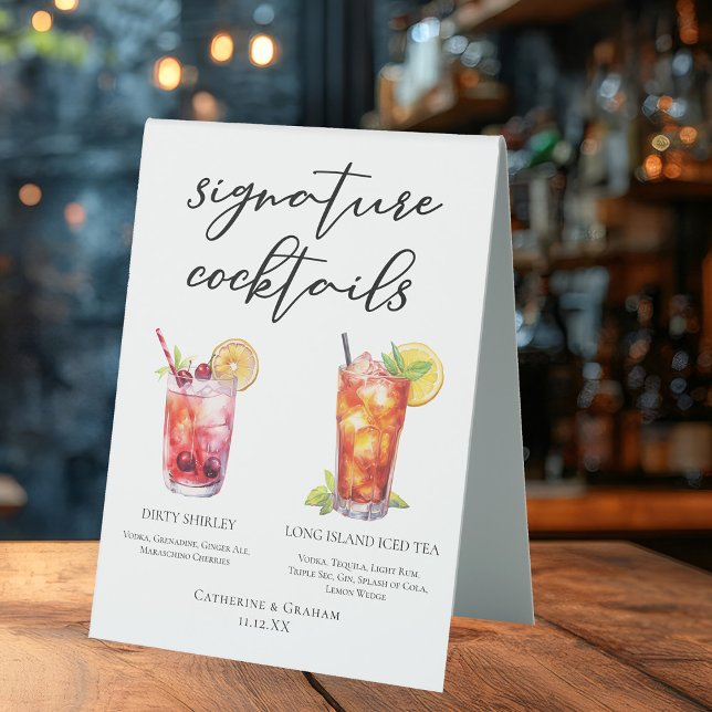 Dirty Shirley Long Island Signature Cocktails Menu (Creator Uploaded)