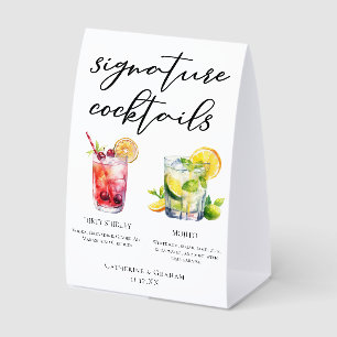 Dirty Shirley Mojito Signature Cocktails Menu