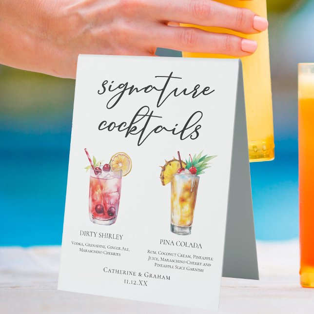 Dirty Shirley Piña Colada Signature Cocktails Menu (Creator Uploaded)