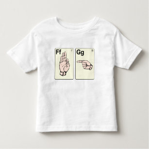Dirty Sign Language Flash Cards Toddler T-Shirt