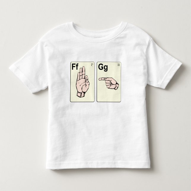 Dirty Sign Language Flash Cards Toddler T-Shirt (Front)