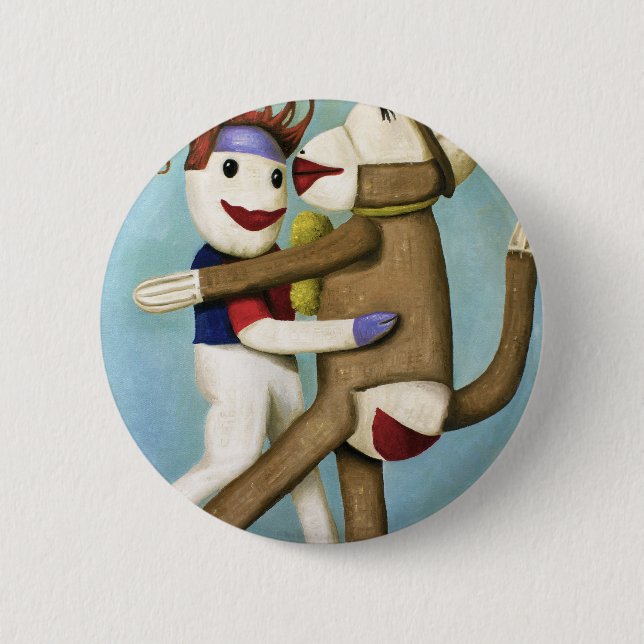 Dirty Socks Dancing The Tango 6 Cm Round Badge (Front)
