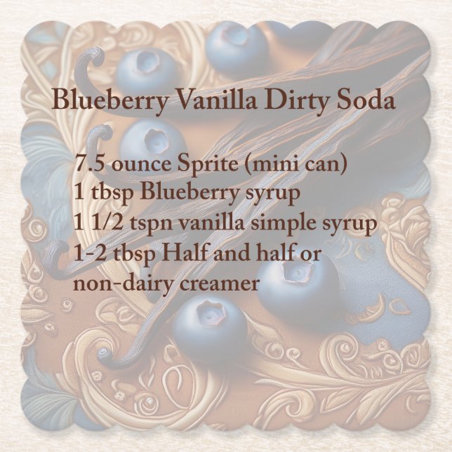 Dirty Soda Blueberry Coaster (Front)
