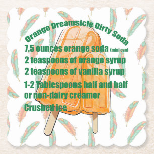 Dirty Soda Orange Recipe Coaster