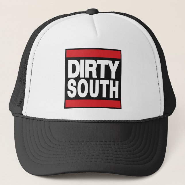 Dirty South Red Trucker Hat (Front)
