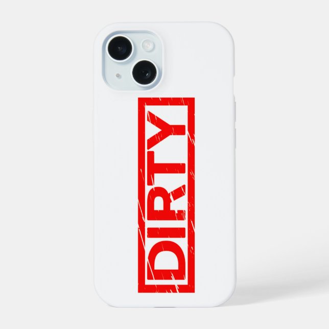 Dirty Stamp iPhone 15 Case (Back)