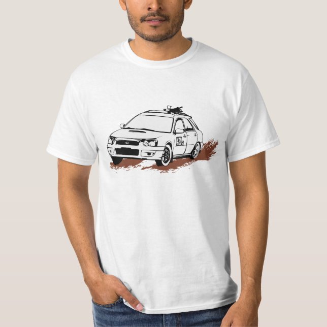 Dirty Subaru Impreza WRX Wagon T-Shirt (Front)