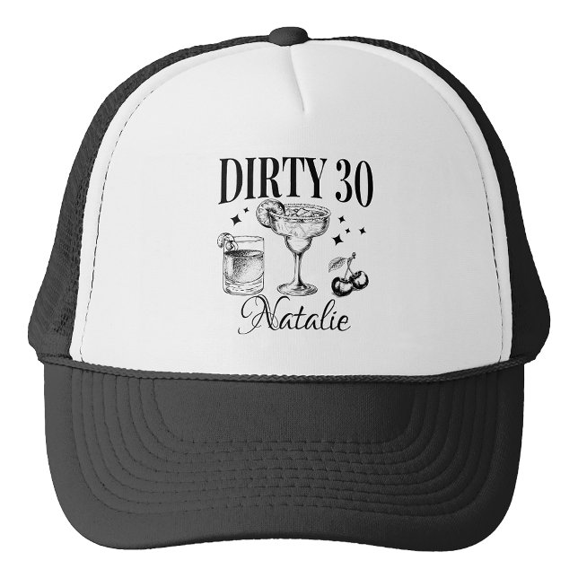 Dirty Thirty 30th Birthday Party Custom Matching Trucker Hat (Creator Uploaded)
