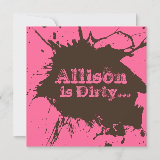 Dirty Thirty - 30th Birthday Party Invitation (Front)