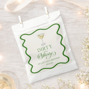 Dirty Thirty Dirty Martini Birthday Party Favour Bag