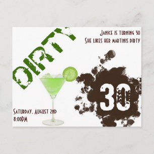 Dirty Thirty Invitations