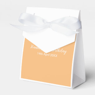 Dirty thirty orange white simple retro birthday ad favour box