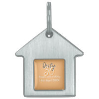 Dirty thirty orange white simple retro birthday ad
