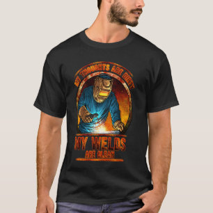 DIRTY THOUGHTS CLEAN WELDS Funny Welders Welding T-Shirt