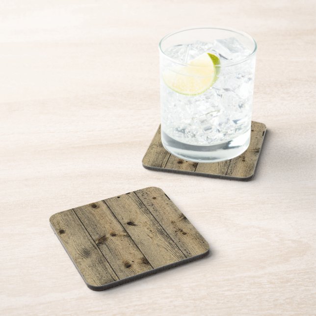 Dirty Wood Cork Coaster (Right Side)