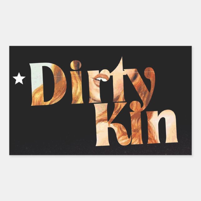 dirtykin2 rectangular sticker (Front)
