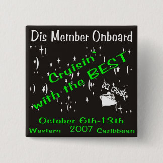 dis boards pin10 15 cm square badge